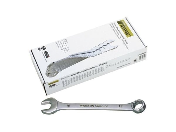 Proxxon sett flatt-/åpne skiftenøkler 6-32 mm 21 deler (PR23822)