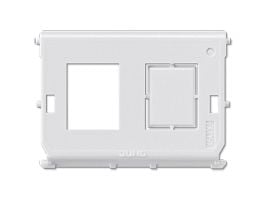 JUNG 54-2WE, Valkoinen, Ruuviton, JUNG, Universalmodul, RJ 45 System, shielded, Cat. 6a, JUNG ref.-no. UMA-CAT6A Qmax-Serie, Modular, RJ..., RJ-45,...