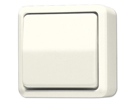 JUNG 606 A, painikekosketin, 1P, langallinen, Duroplast, Ivory, 250 V