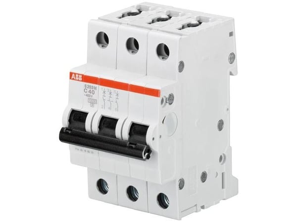 ABB STOTZ-KONTAKT effektbrytare 10kA 20A B 3p S203M-B20 (2CDS273001R0205)