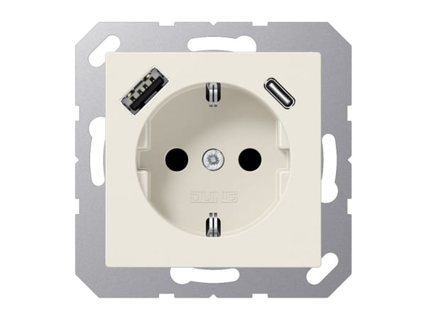 JUNG A1520-15CA, Tyyppi F, Muovi, IP20, 16 A, 50/60 Hz, 5 V