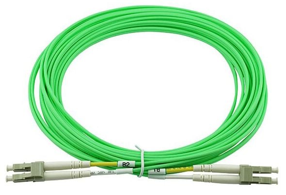 BlueOptics© Dupleks fiberoptisk patchkabel, LC-UPC/LC-UPC beige, 20 meter, multimodus G50/125µm, OM5, inngangsdempning: mindre enn 0,2dB, merkefibe...