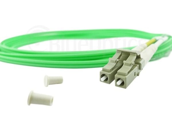 BlueOptics© Dupleks fiberoptisk patchkabel, LC-UPC/LC-UPC beige, 20 meter, multimodus G50/125µm, OM5, inngangsdempning: mindre enn 0,2dB, merkefibe...
