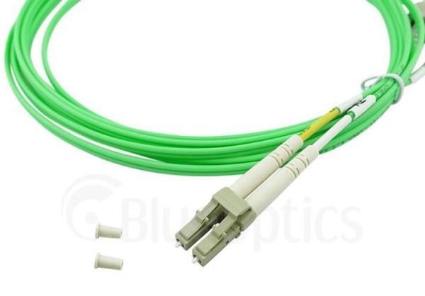 BlueOptics© Dupleks fiberoptisk patchkabel, LC-UPC/ST-PC beige, 5 meter, multimodus G50/125µm, OM5, inngangsdempning: mindre enn 0,2dB, merkefiber,...
