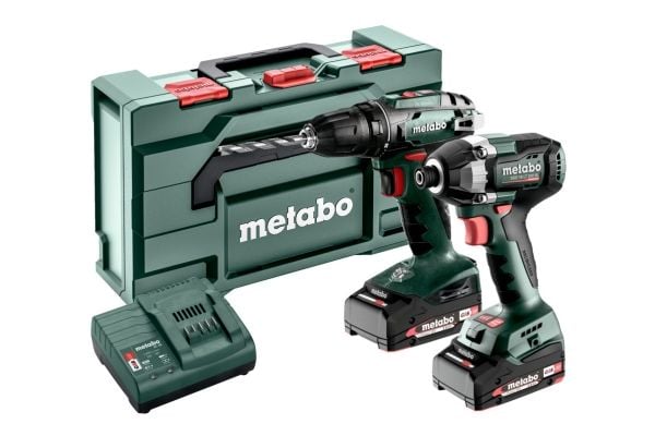 Metabo BS+SSD200LTBL 685193000 Akkuporakone, akku-iskuporakone 18 V 2 Ah Lithium sis. akun, sis. laturin
