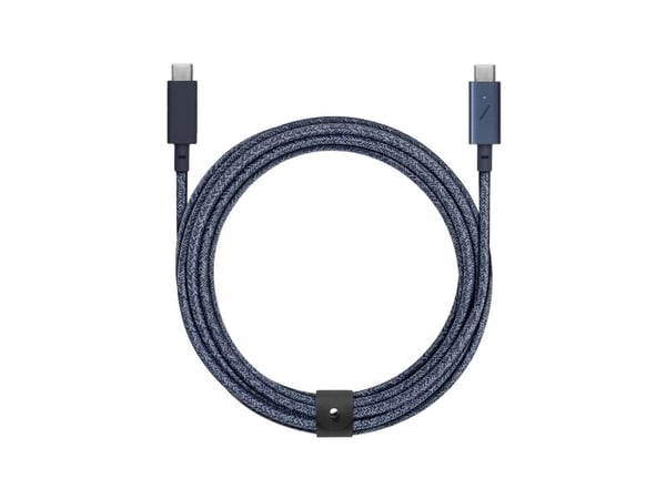 Native Union Belt Cable Pro, 2,4 m, USB C, USB C, USB 2.0, 0,48 Gbit/s, Blå