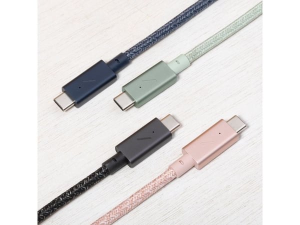 Native Union Belt Cable Pro (USB-C to USB-C), 2,4 m, USB C, USB C, USB 2.0, 0,48 Gbit/s, Rosa