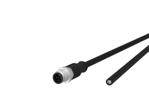 METZ CONNECT 142MDA10050, 5 m, M12, Hanstik, Sort, 22/42, polyuretan (PUR)