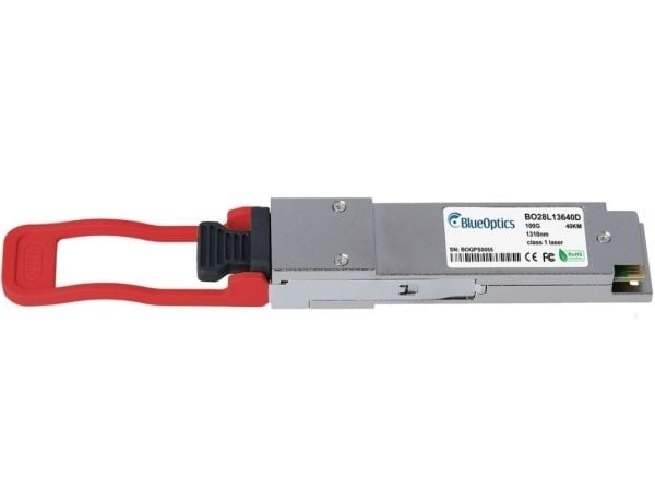 BlueOptics SPQ-CE-ER-CDFL-M-BO, Fiber optisk, 100000 Mbit/s, QSFP28, LC, 40000 m, Sølv
