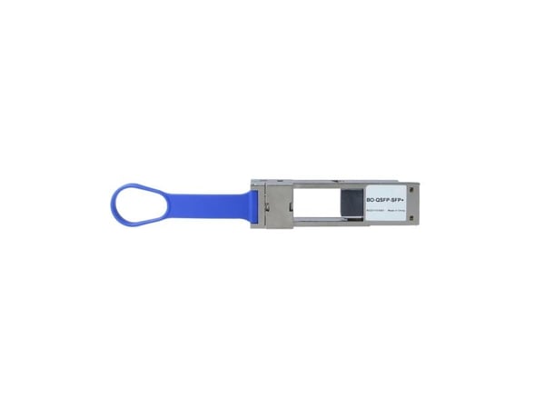 Ylivoimainen suorituskykyBlueOptics Mellanoxin yhteensopiva MAM1Q00A-QSA28 QSFP28-SFP28-muunnin CBO:lta muuntaa 100 gigabitin QSFP28" -portin 25 gi...