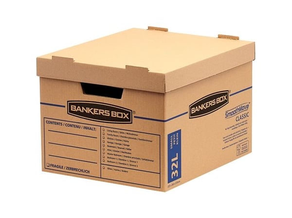 Fellowes 6203701, Lager boks, Naturlig, Rektangulær, Fotoark kartong, Mønster, 32 l