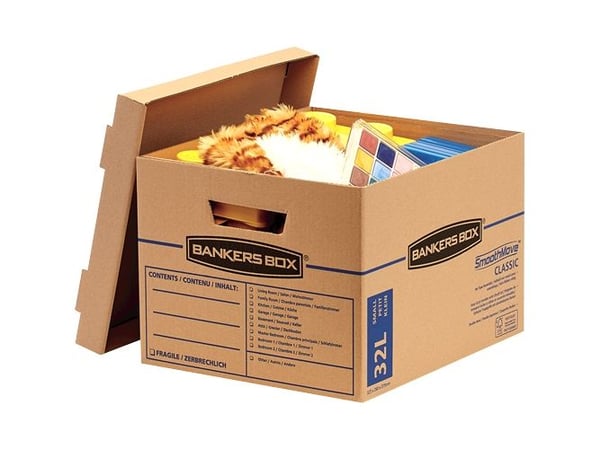 Fellowes 6203701, Lager boks, Naturlig, Rektangulær, Fotoark kartong, Mønster, 32 l