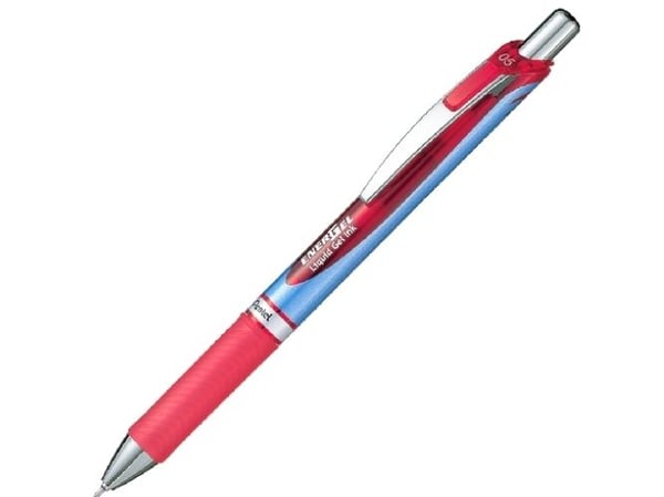Pentel EnerGel XM - Rulleballpenn - rød - gelblekk - 0.5 mm - ekstra fin - retraktil