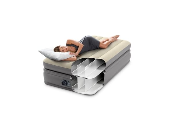 Intex DuraBeam Prime Comfort Elevated, Enkel madrass, Tvilling Spiral, Rektangel