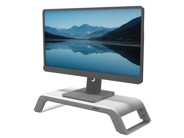 Fellowes Hana LT - Skjermstativ - skrivebord - hvit