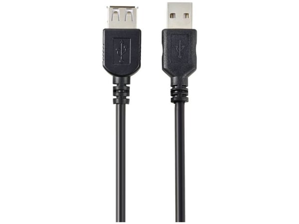Renkforce RF-5771510 USB Kabel 0,5 m USB 2.0 USB A Schwarz (RF-5771510)