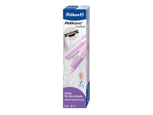 Pelikan 824552, Rosa, Patronpåfyllingssystem, Blå, Rustfritt stål, Venstrehendt, Tyskland