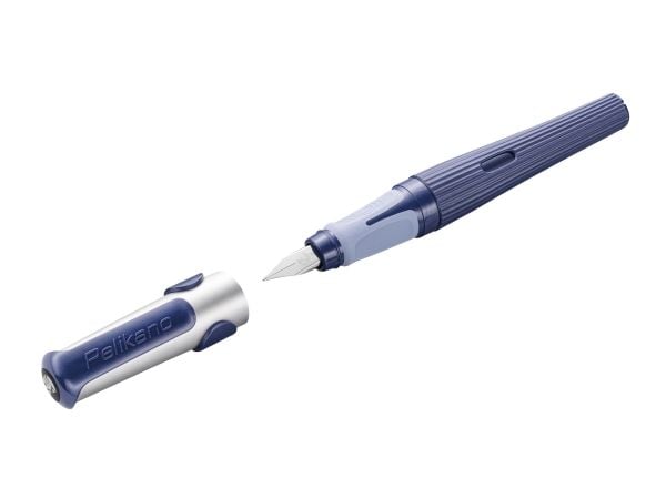 Pelikan 824521, Blå, Fyllesystem med patron, Blå, Rustfritt stål, Medium, Høyrehendt
