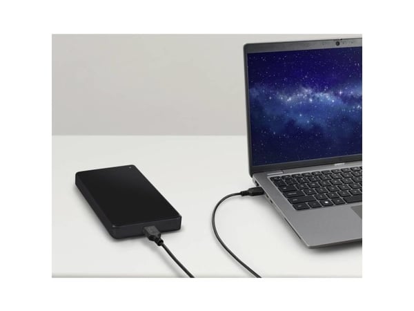 Renkforce USB-kaapeli USB 2.0 USB-A Stecker, USB-A Stecker 1.00 m Schwarz PVC Sleeve RF-5771508 (RF-5771508)