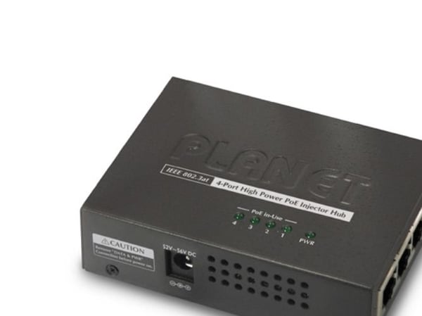 PLANET HPOE-460, Power over Ethernet -tuki, Seinäkiinnitteinen