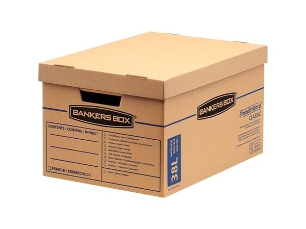 Fellowes 6203801, Förvaringslåda, Självtorkning, Rektangulär, Kartong, Mönstrad, 38 l