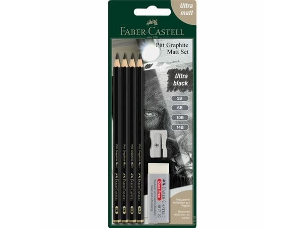 Faber-Castell 115298, Multi, Svart, Blåsa, 4 styck
