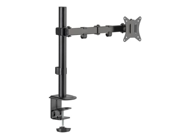 LC Power LC-EQE-A32B - Monteringssett (leddarm) - for LCD-skjerm - metall, plastikk - svart - skjermstørrelse: 17"-32" - skrivebordsmonterbar