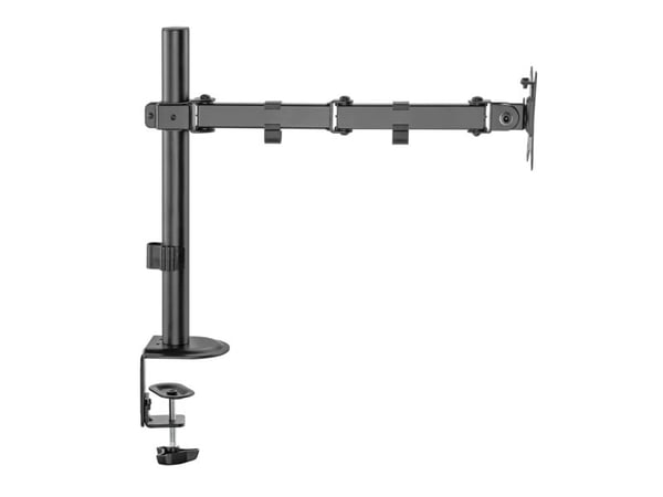 LC Power LC-EQE-A32B - Monteringssett (leddarm) - for LCD-skjerm - metall, plastikk - svart - skjermstørrelse: 17"-32" - skrivebordsmonterbar