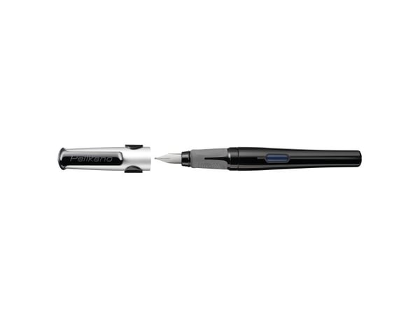 Pelikan 824484, Svart, Patronpåfyllingssystem, Blå, Rustfritt stål, Venstrehendt, Tyskland