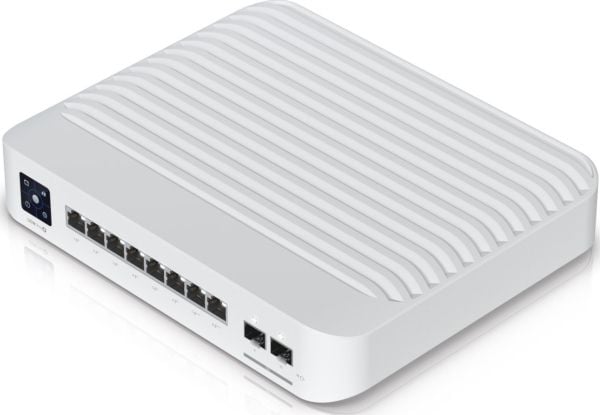 Ubiquiti UniFi Switch Pro 8 PoE - Switch - L3 - Styrt - 2 x 10/100/1000 (PoE++) + 2 x 10Gb Ethernet SFP+ + 6 x 10/100/1000 (PoE+) - veggmonterbar -...