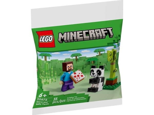 LEGO Minecraft 30672 - Kikis kokosnøttangrep & Steve og baby panda