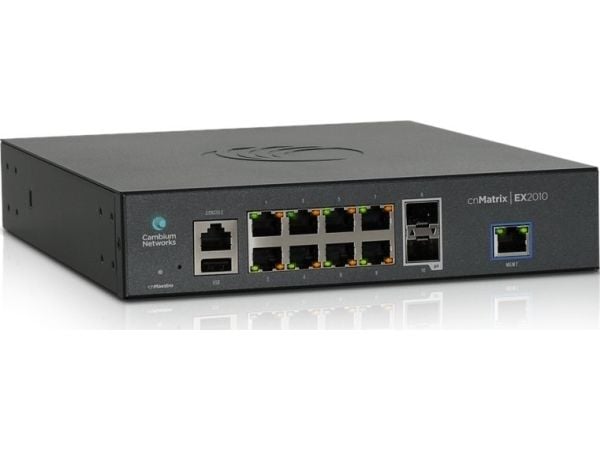 Cambium Networks cnMatrix EX2010, Hallittu, L2/L3, Gigabit Ethernet (10/100/1000), Telineasennus, 1U