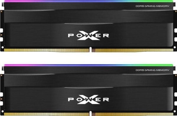 Silicon Power XPOWER Zenith DDR5 RGB Gaming UDIMM, 32 GB, 2 x 16 GB, DDR5, 6000 MHz, 288-pin DIMM, musta