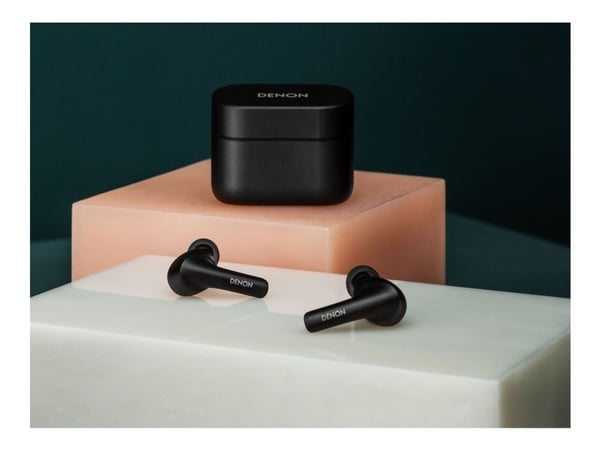 Denon AH-C630W - True wireless-hodetelefoner med mikrofon - i øret - Bluetooth - svart