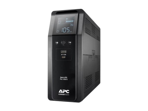 APC Back-UPS Pro BR1200SI - UPS - AC 220-240 V - 720 watt - 1200 VA - USB - utgangskontakter: 8 - svart