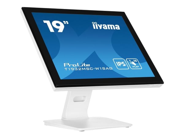 iiyama ProLite T1932MSC-W1SAG - LCD-skjerm - 19" - berøringsskjerm - 1280 x 1024 - IPS - 250 cd/m² - 1000:1 - 14 ms - HDMI, VGA, DisplayPort - høyt...