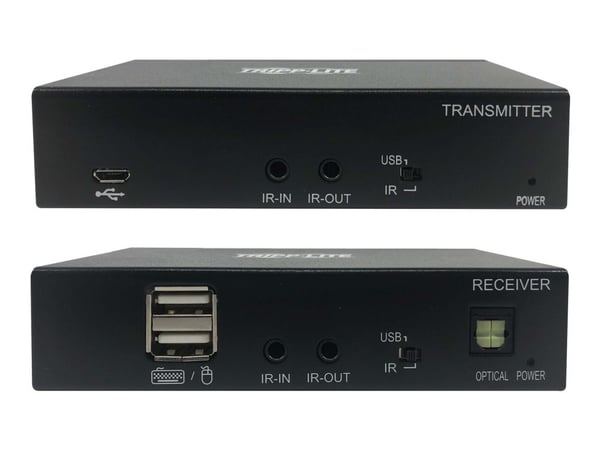 Eaton Tripp Lite Series DisplayPort to HDMI over Cat6 Extender Kit with KVM Support, 4K 60Hz, 4:4:4, USB, PoC, HDCP 2.2, up to 230 ft., TAA - Video...