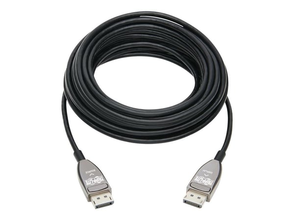Eaton Tripp Lite Series DisplayPort Active Optical Cable (AOC) - UHD 8K 60 Hz, HDR, CL3 Rated, Black, 15 m (49 ft.) - DisplayPort-kabel - DisplayPo...