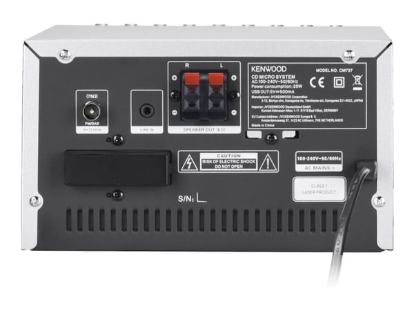 Kenwood M-7000S-S - Mikrosystem - sølv