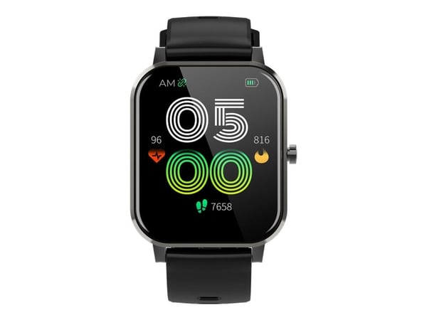 DENVER SW-181 - Smart ur med bånd - sort - näyttö 1.7" - Bluetooth
