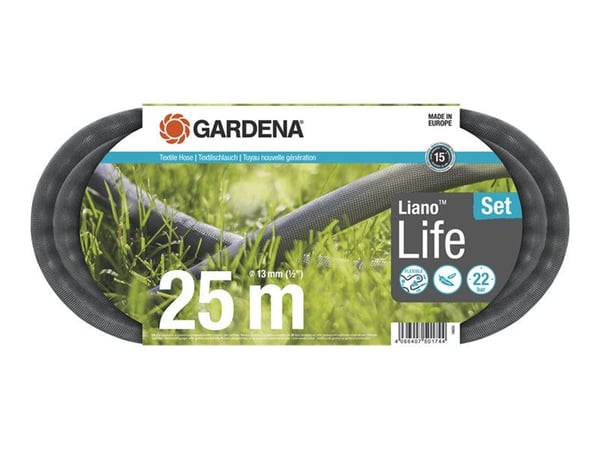 Gardena Hageslange Liano Life 25 m. - Sett