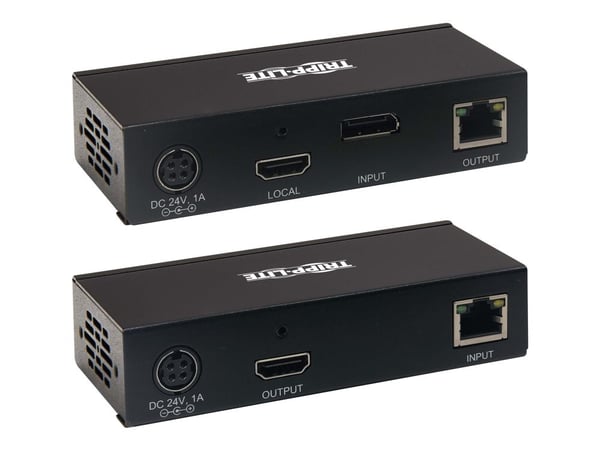 Eaton Tripp Lite Series DisplayPort to HDMI over Cat6 Extender Kit with KVM Support, 4K 60Hz, 4:4:4, USB, PoC, HDCP 2.2, up to 230 ft., TAA - Video...