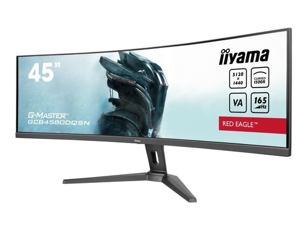 iiyama G-MASTER Red Eagle GCB4580DQSN-B1 - LED-skjerm - gaming - kurvet - 44.5" - 5120 x 1440 Dual Quad HD @ 165 Hz - VA - 450 cd/m² - 3000:1 - 0.8...