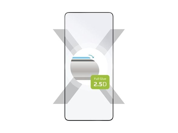 Fast Fast | FIXGFA-1281-BK | Skjermsparer | Xiaomi | Redmi Note 13 Pro 5G/POCO X6 5G | Herdet glass | Svart | 2,5D
