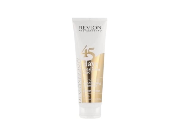 Revlon Revlonissimo 45 Days Total Color Care 2-i-1 balsamschampo för gyllene blondiner 275 ml