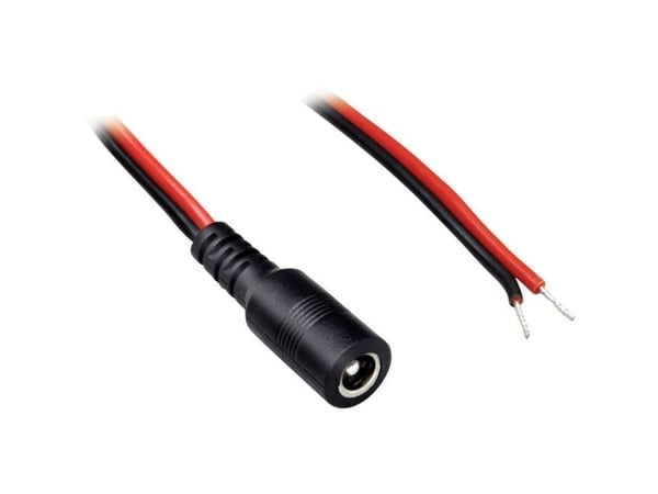 BKL Electronic 075121 lavspennings tilkoblingskabel lavspenningstilkobling - åpen ende; 2,50 mm; 0,50 m (1 stk)