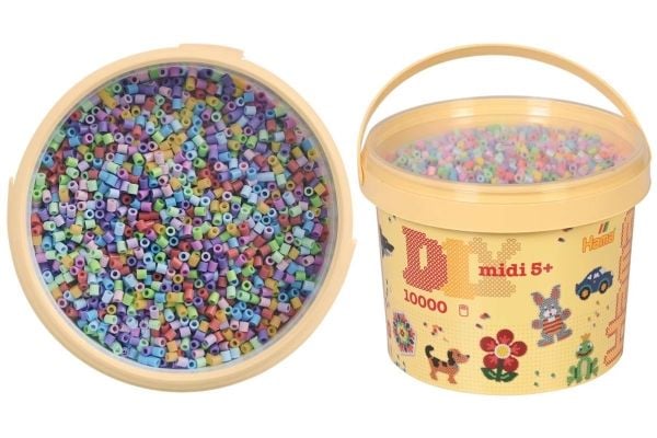 Hama midi perler 10.000 stk pastell mix 50
