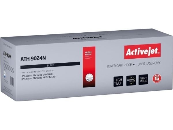 Activejet Toner ATH-9024N til HP-printere; erstatning for HP W9024MC; Supreme; 11500 sider; sort, 11500 Sider, Sort, 1 stk