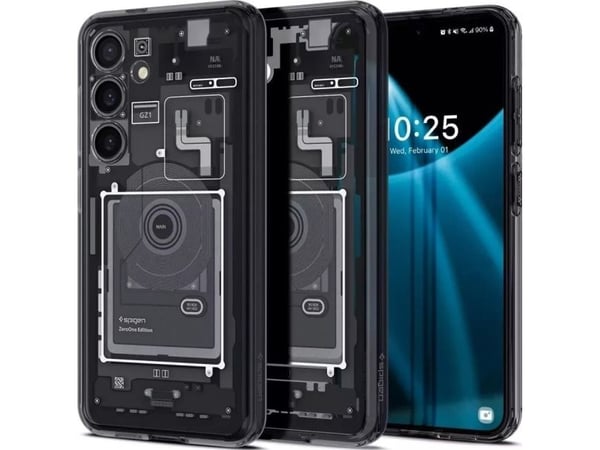 Spigen Ultra Hybrid Zero One, Etui, Samsung, Galaxy S24 Ultra, 15,8 cm (6.2"), Sort, Grå