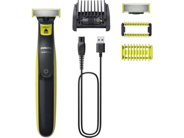 Philips Norelco OneBlade OneBlade QP2824/20 Face + Body, Barberingsmaskin, Grå, Limefarget, Contour-following technology, Dual protection system, O...